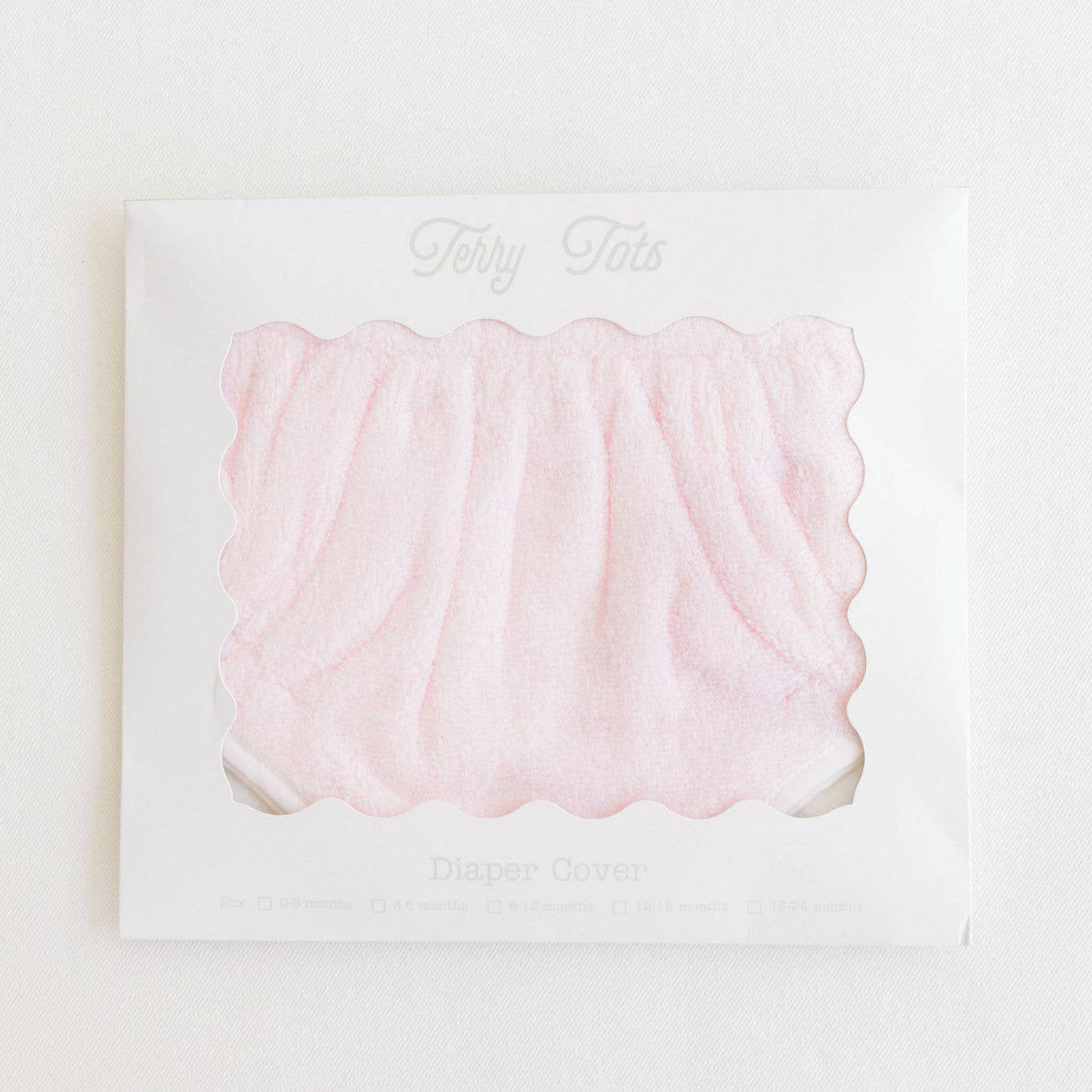 Pink Diaper Cover in Packaging on White background