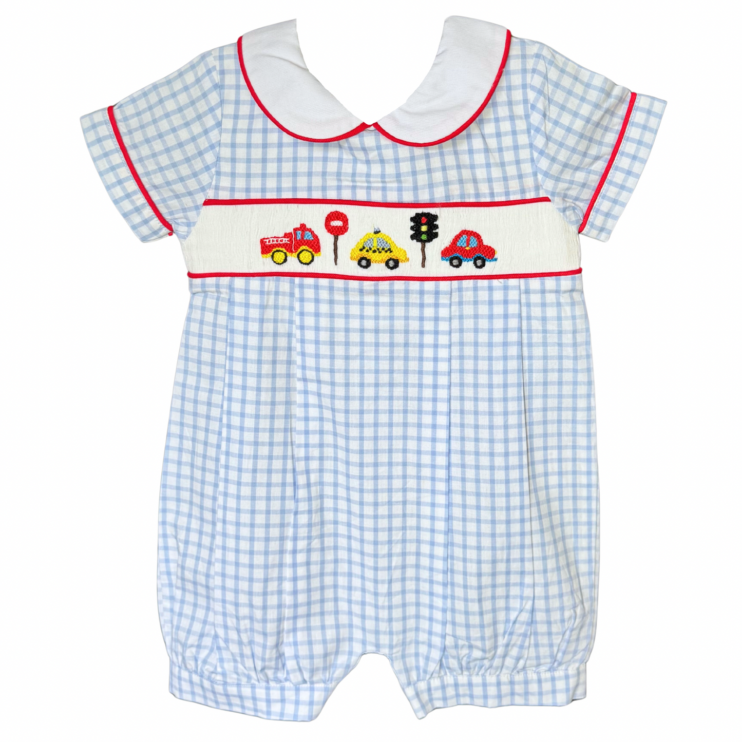 Smocked Car Romper