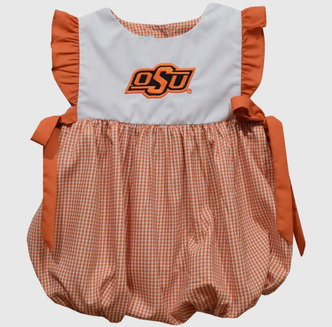 OSU Cowboys Embroidered Girl Bubble with Bows