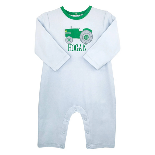 Tractor Applique Knit Longall