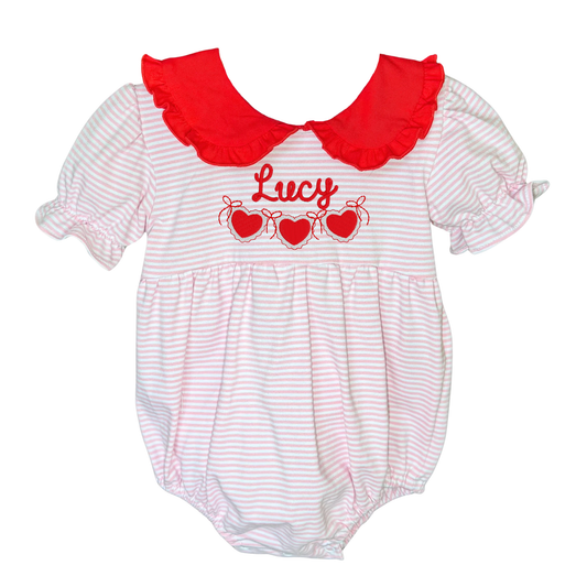 Pink & White Stripe Bubble