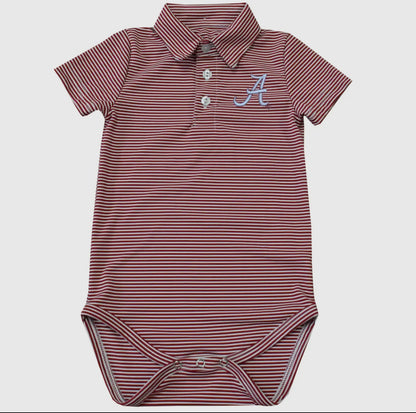 Alabama Embroidered Knit Polo Onesie