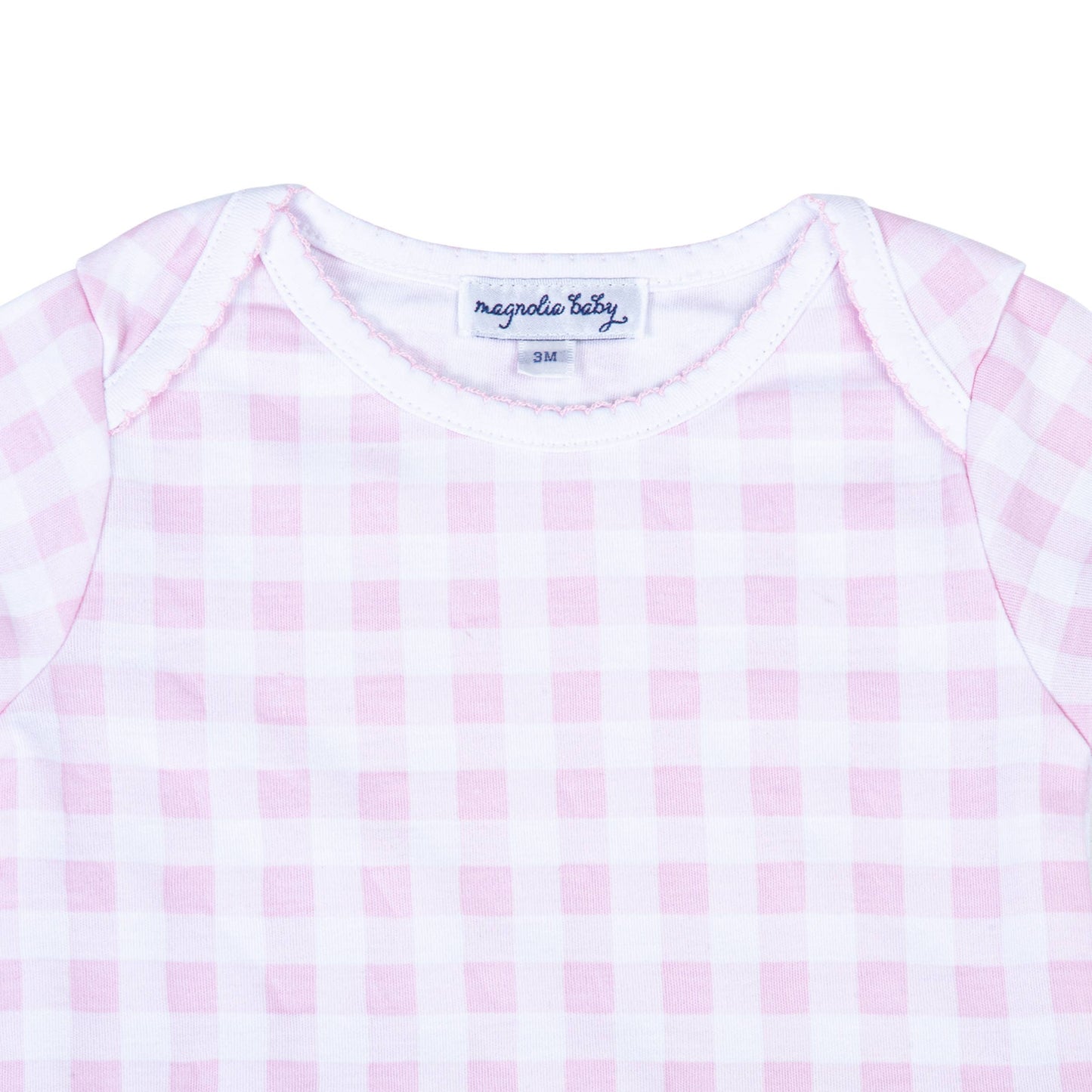Baby Checks S/S Lap Bodysuit - Pink