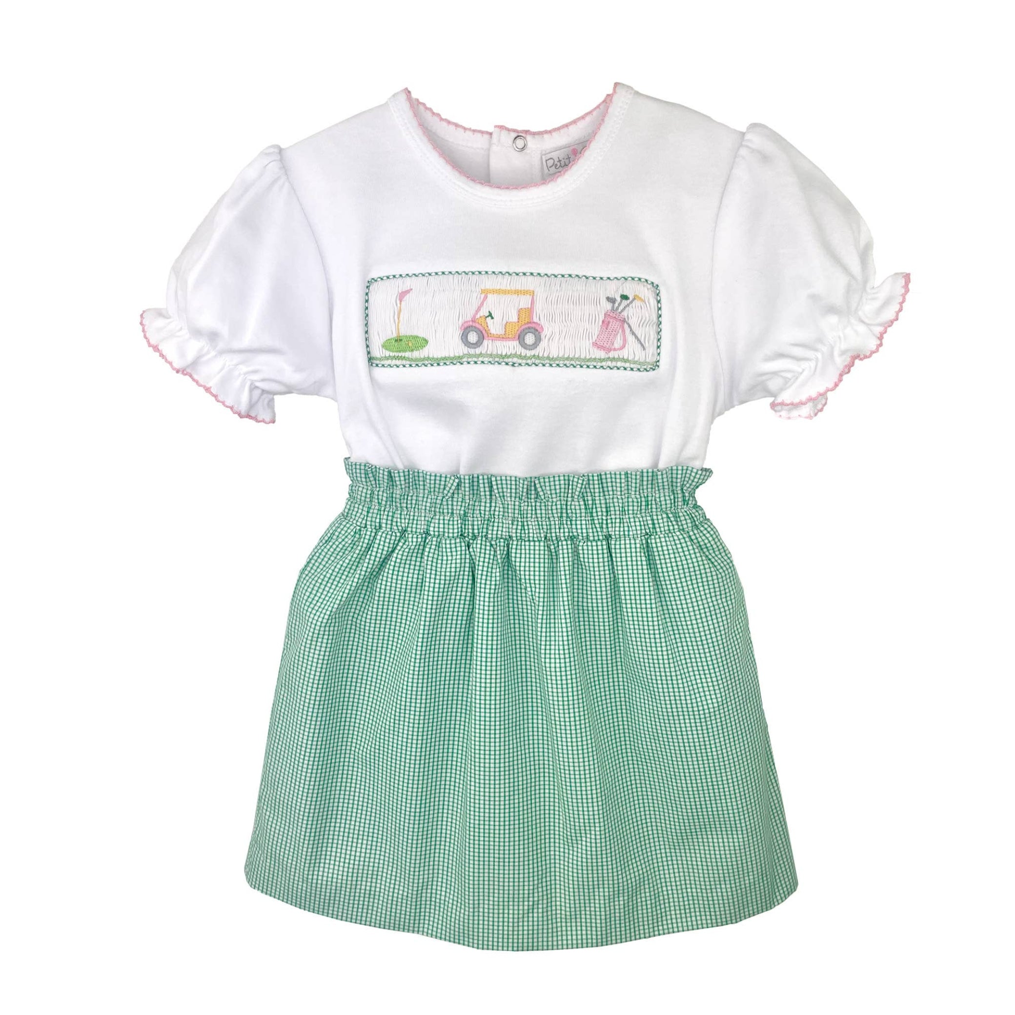 Smocked Golf Top & Skort