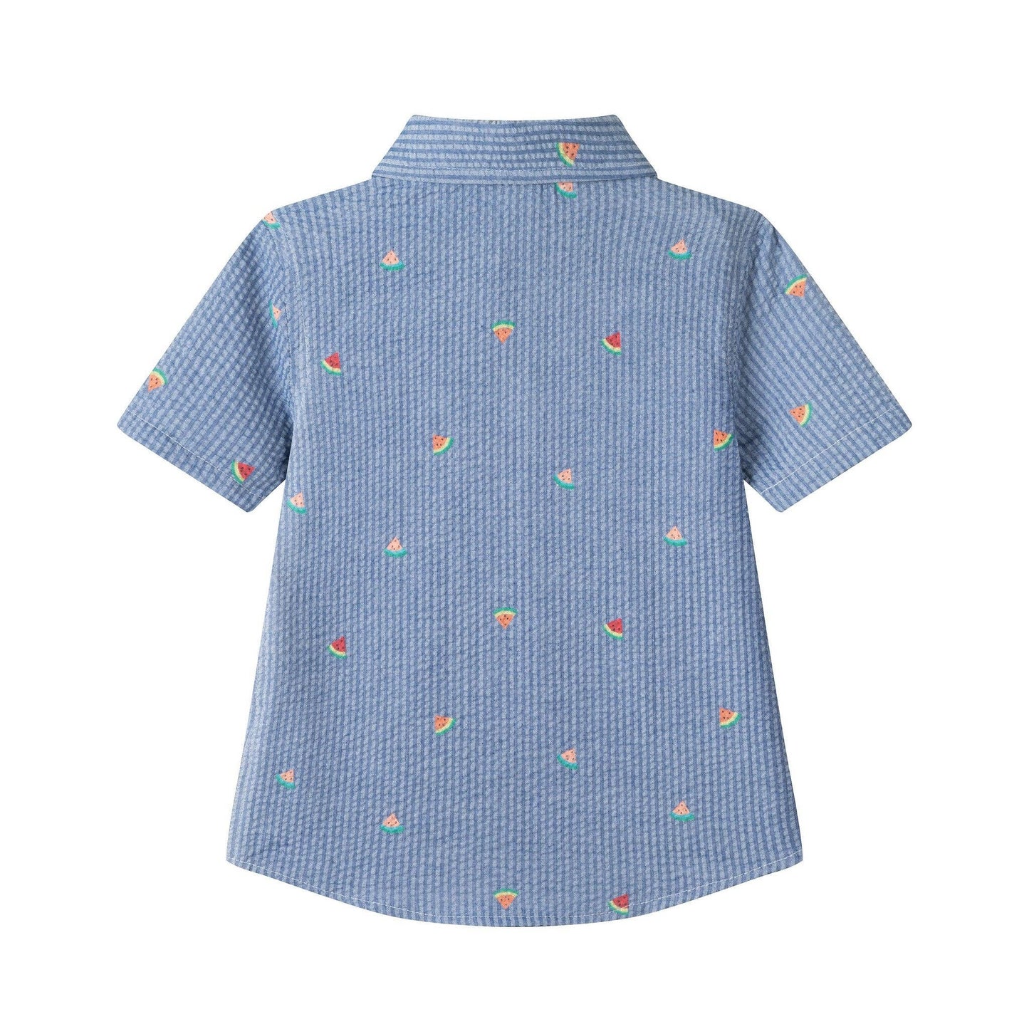 Boys Seersucker Buttondown Set | Watermelon