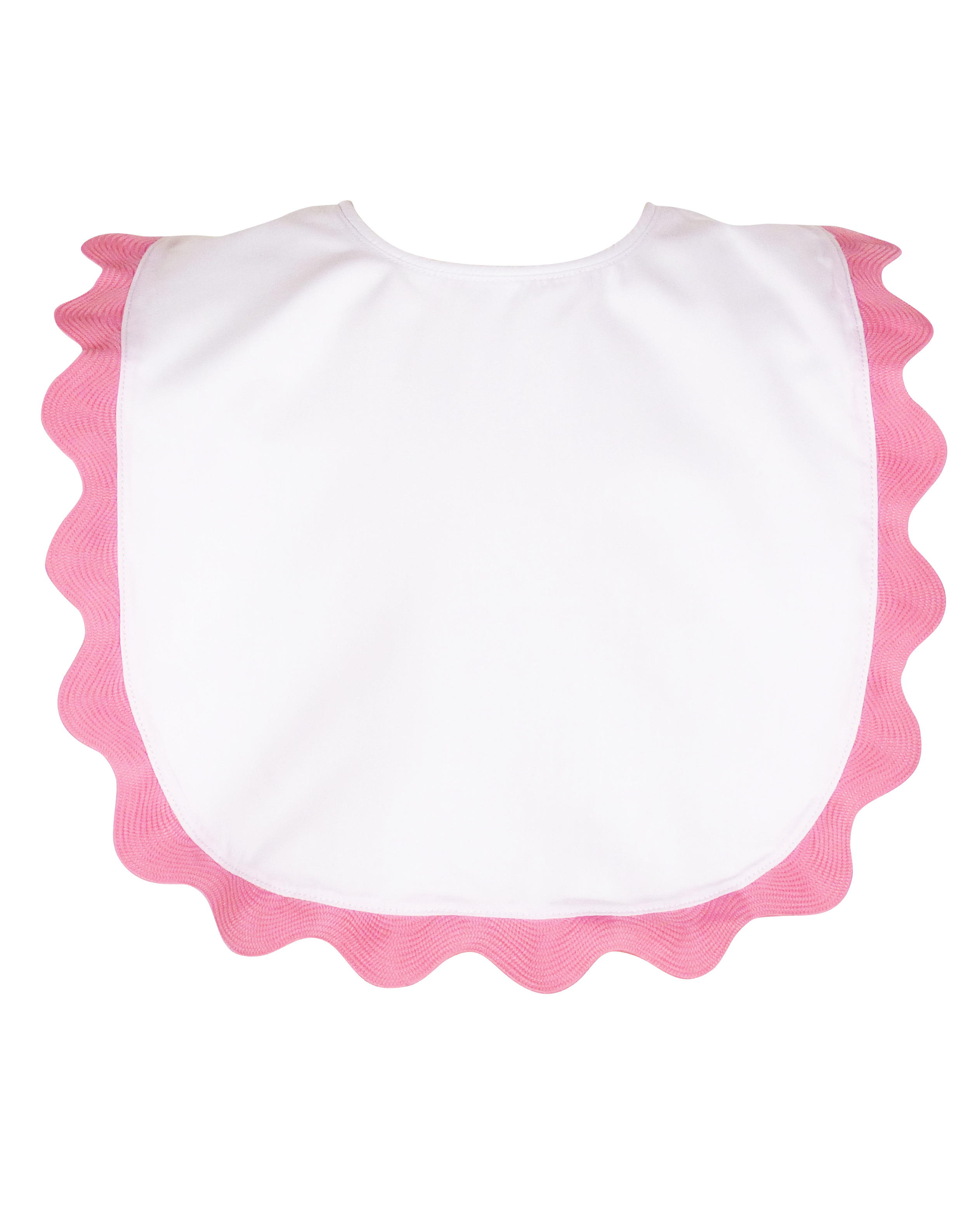 Brooklyn Bib with Pink Ricrac