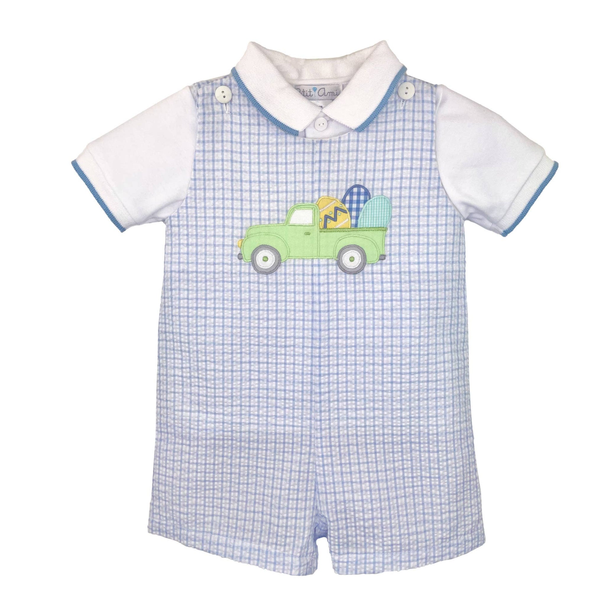Easter Truck Applique Romper