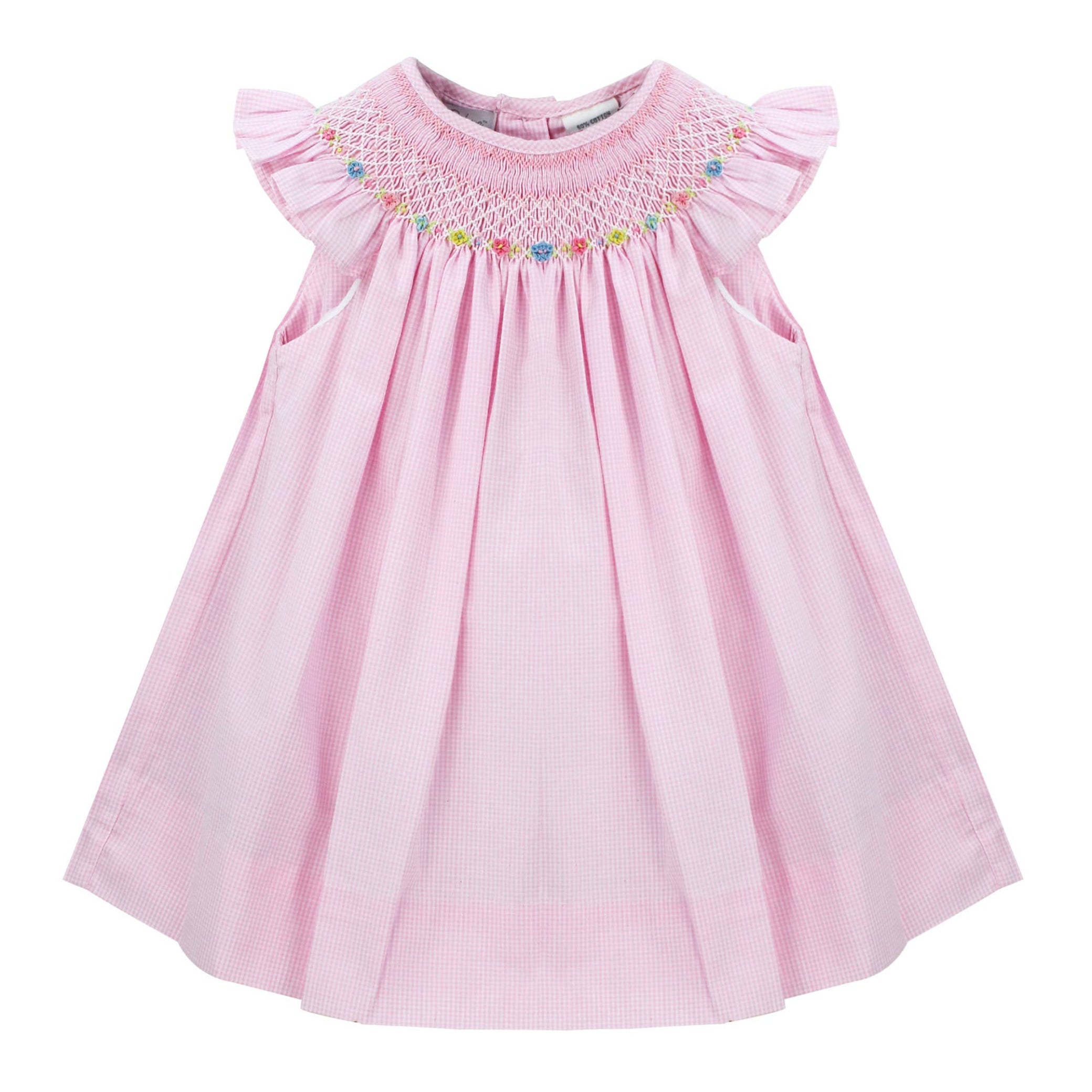 Pink Flower Bishop Dress