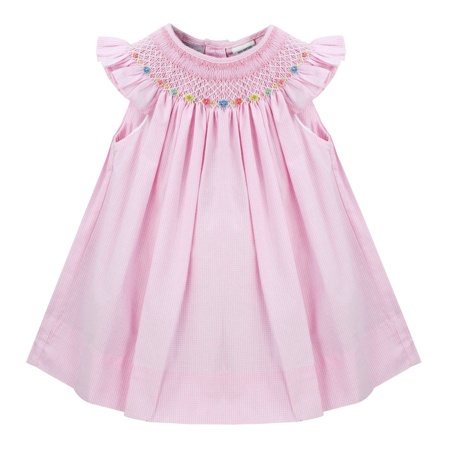 Pink Flower Bishop Dress