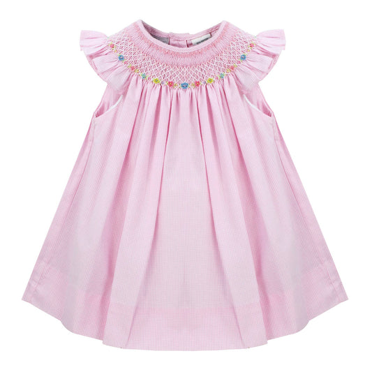 Pink Flower Bishop Dress