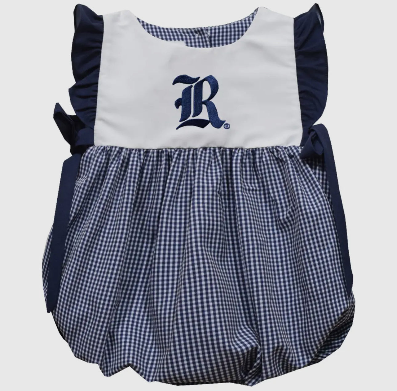 Rice Embroidered Girl Bubble with Bows