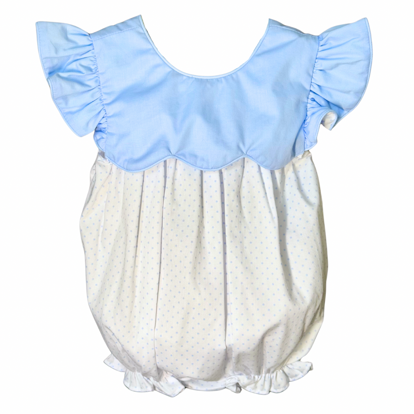 Blue & White Polka Dot Bubble
