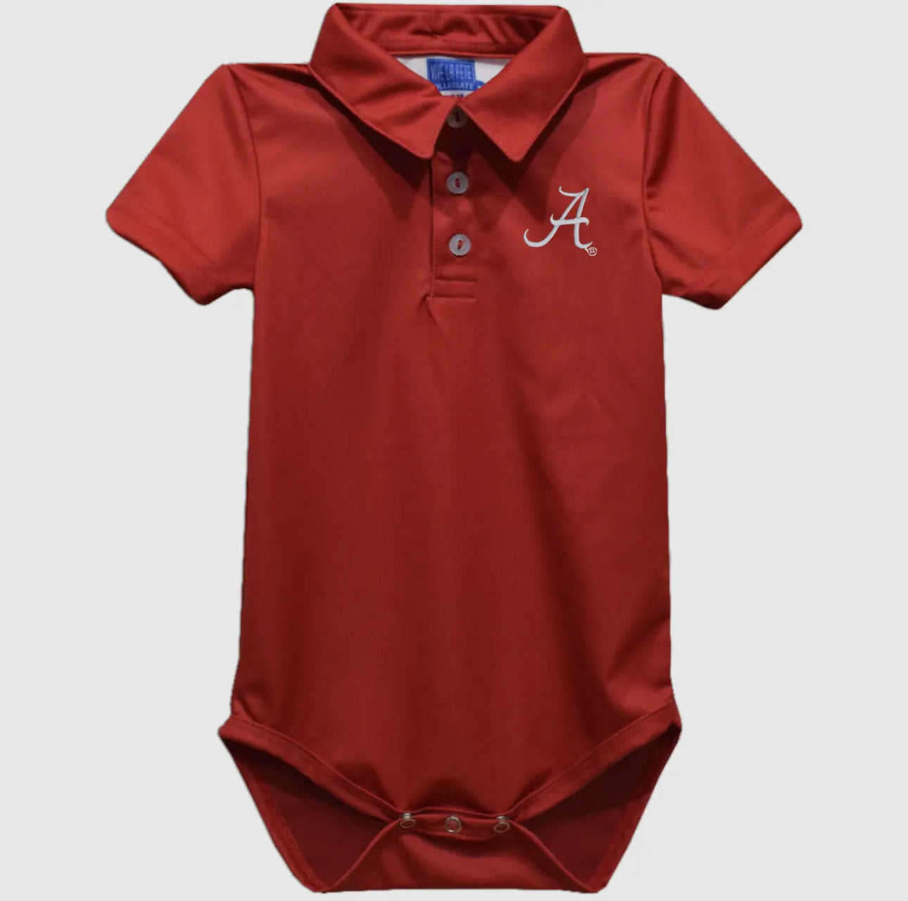 Alabama Embroidered Knit Polo Onesie