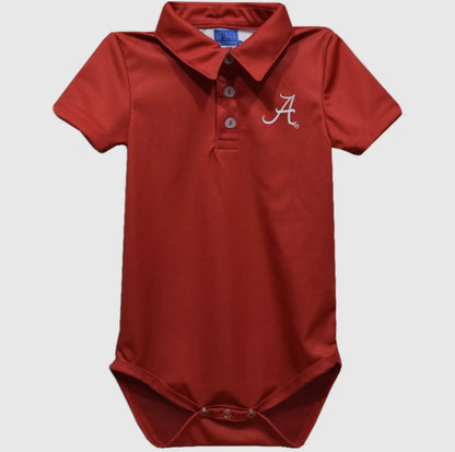 Alabama Embroidered Knit Polo Onesie