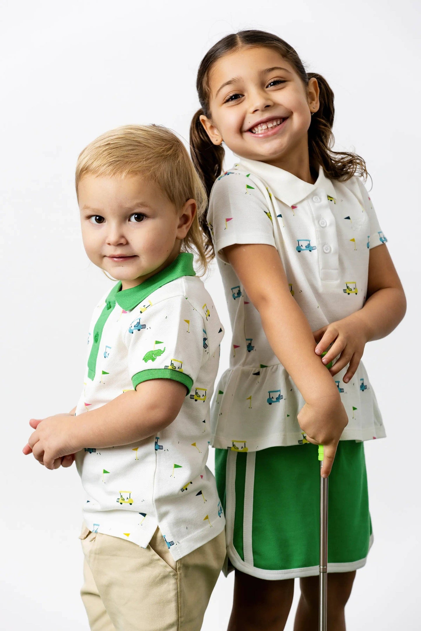 Kids Organic Short Sleeve Golf Polo - Little Caddies