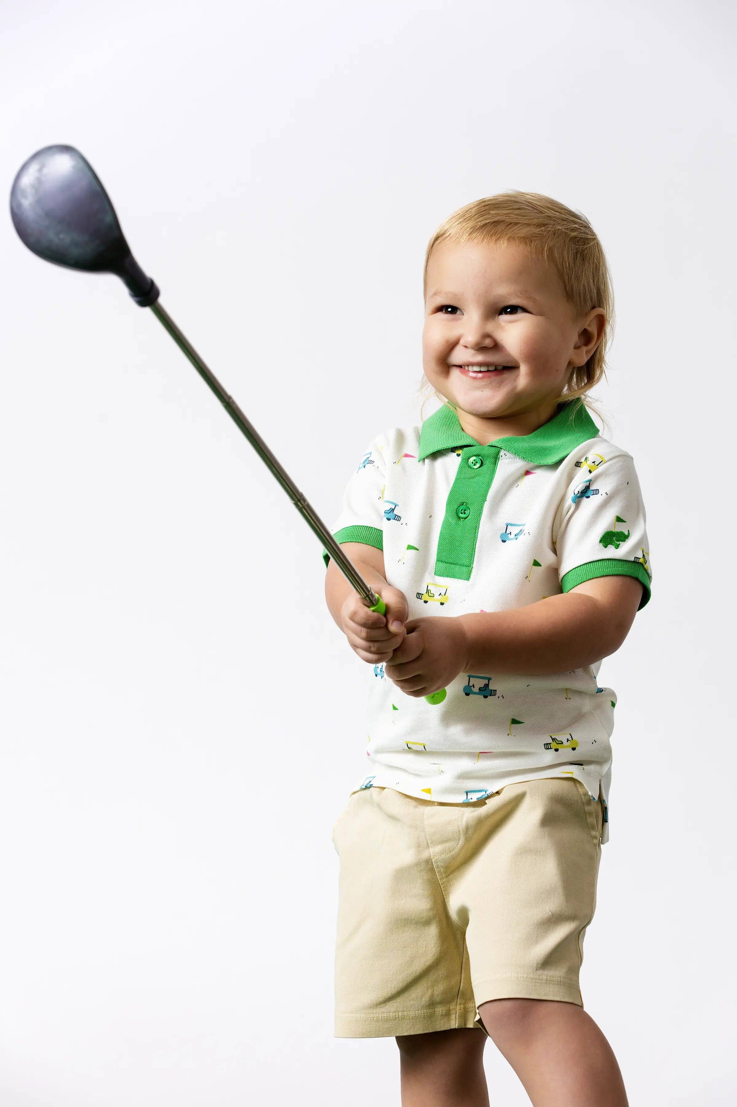 Kids Organic Short Sleeve Golf Polo - Little Caddies
