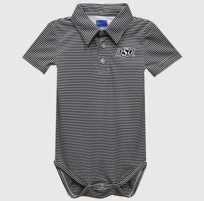 OSU Cowboys Embroidered Knit Polo Onesie
