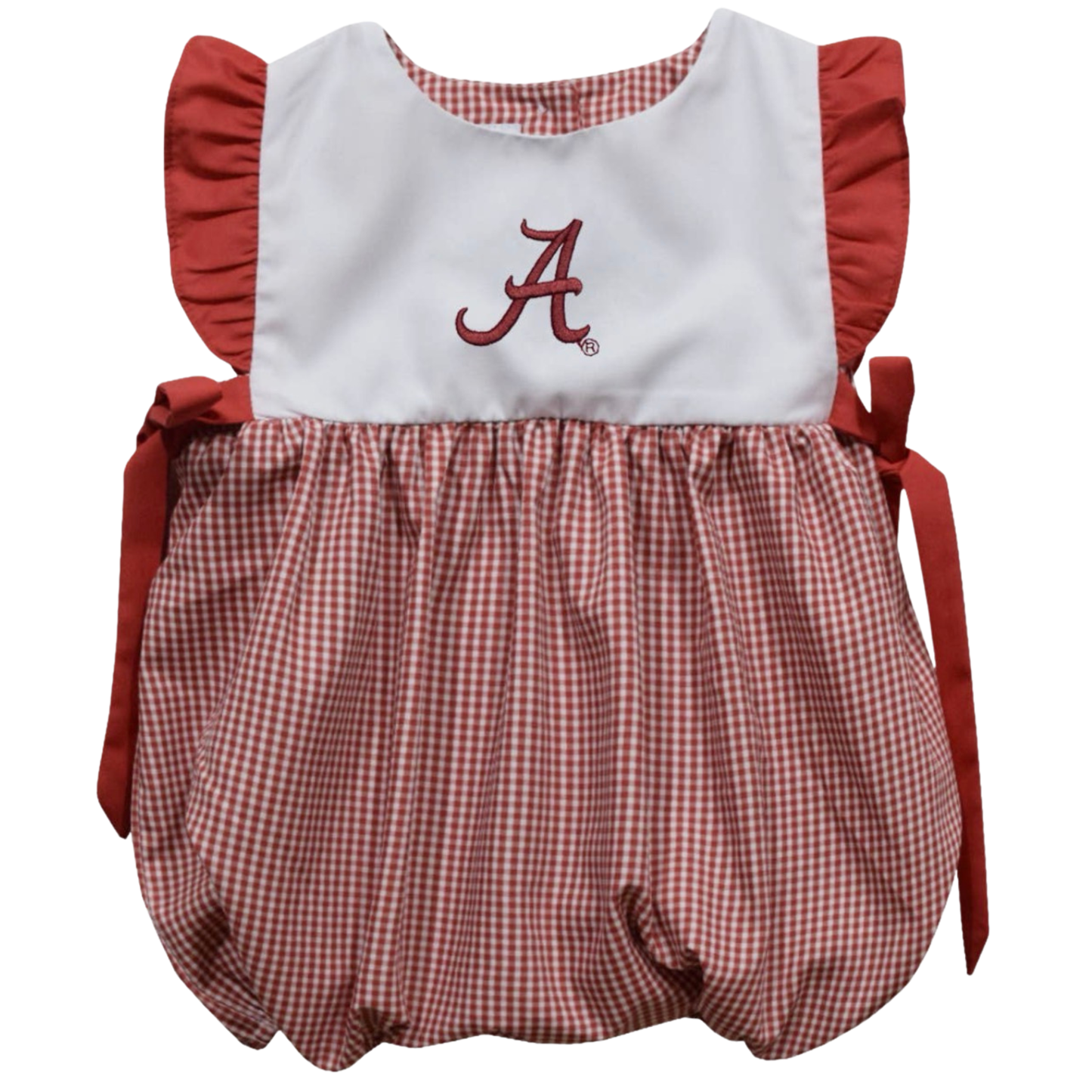 Alabama Embroidered Girl Bubble with Bows