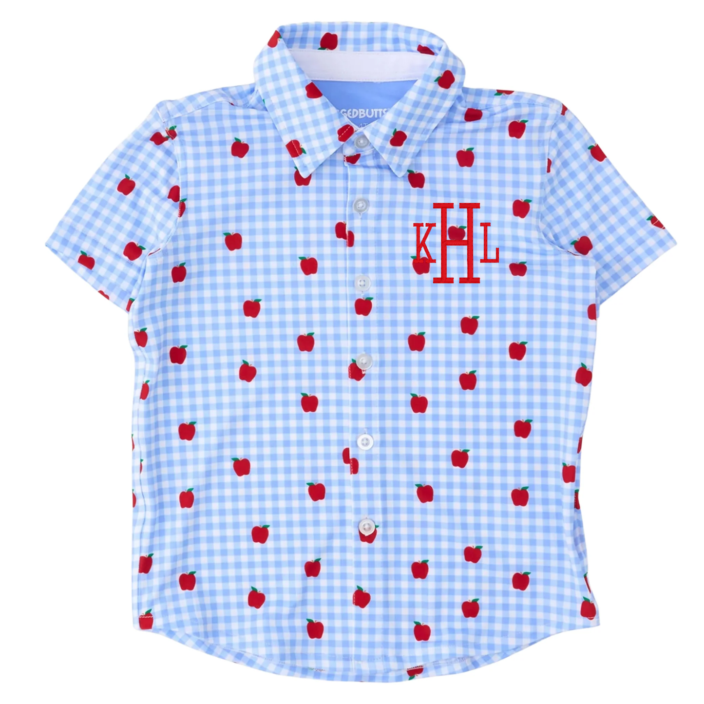 Apple Orchard Gingham Button Down Shirt