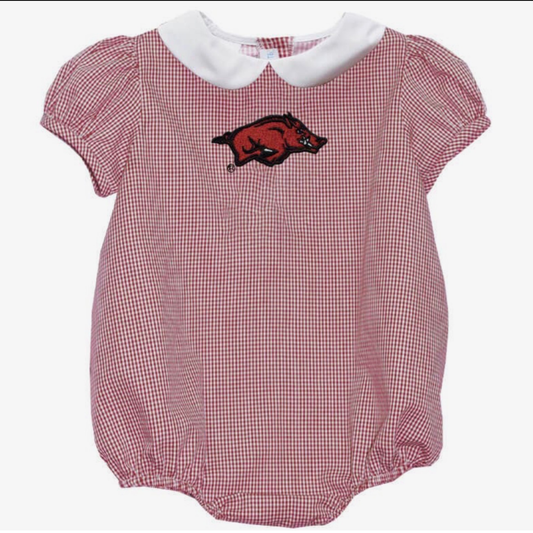 Arkansas Razorbacks Embroidered Girl Bubble