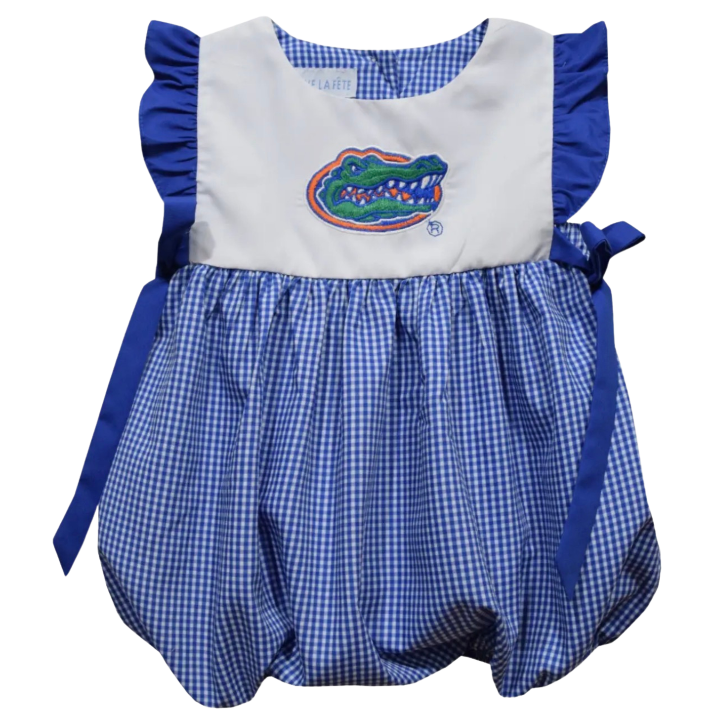 Florida Gators Blue Embroidered Girl Bubble with Bows (Copy)