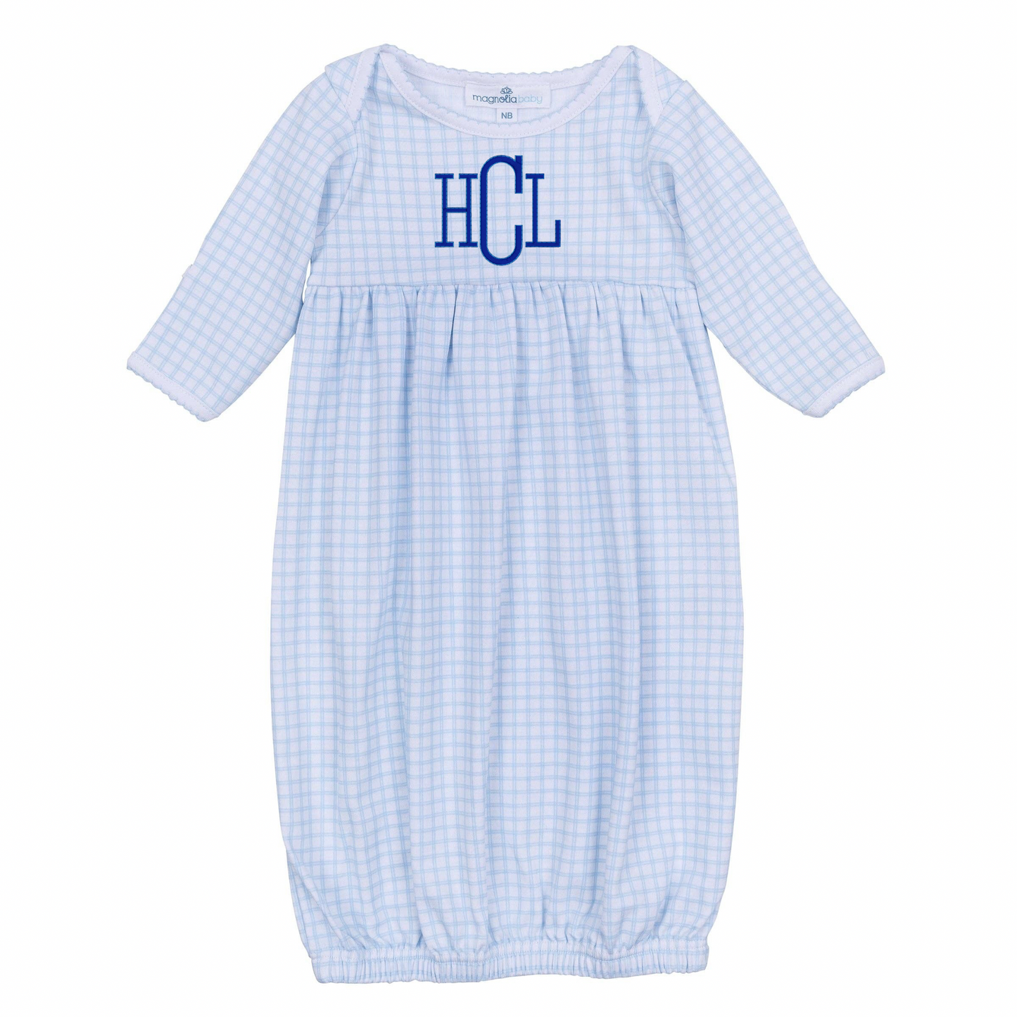 Peek-A-Boo Wishes Light Blue Gathered Gown