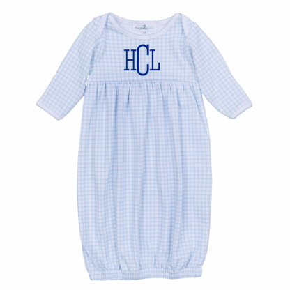 Peek-A-Boo Wishes Light Blue Gathered Gown