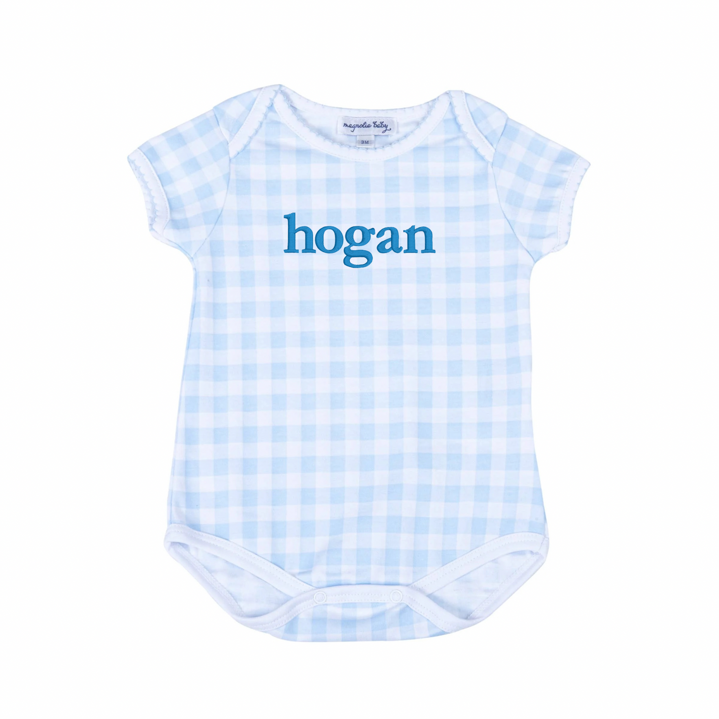 Baby Checks Light Blue Bodysuit