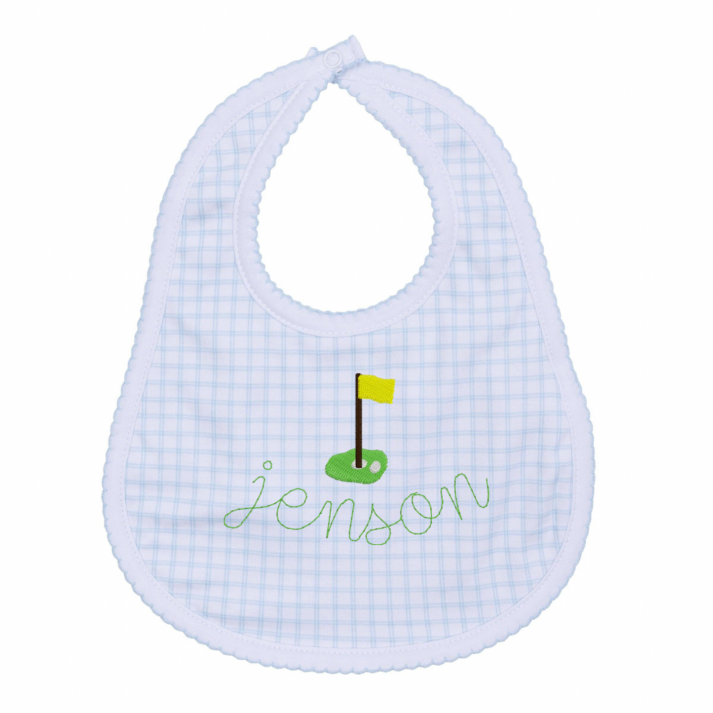 Peek-A-Boo Wishes Light Blue Bib