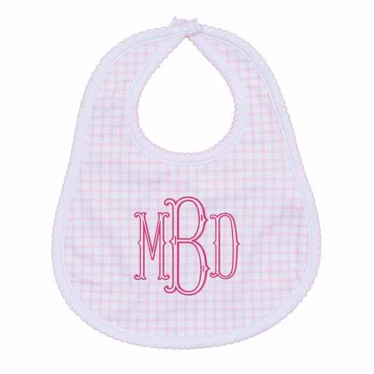 Peek-A-Boo Wishes Pink Bib
