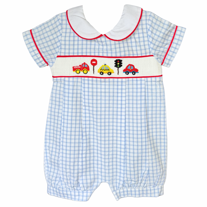 Smocked Car Romper