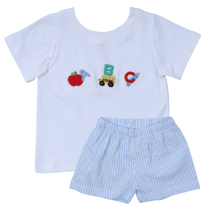 French Knot ABC Short/T-shirt Set