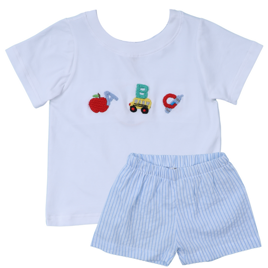 French Knot ABC Short/T-shirt Set