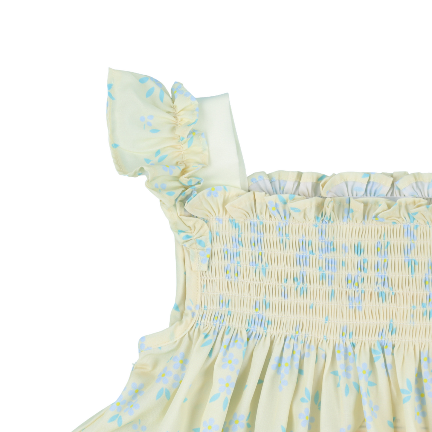 Yellow & Blue Flower Two Piece Set