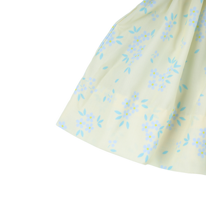 Yellow & Blue Flower Two Piece Set