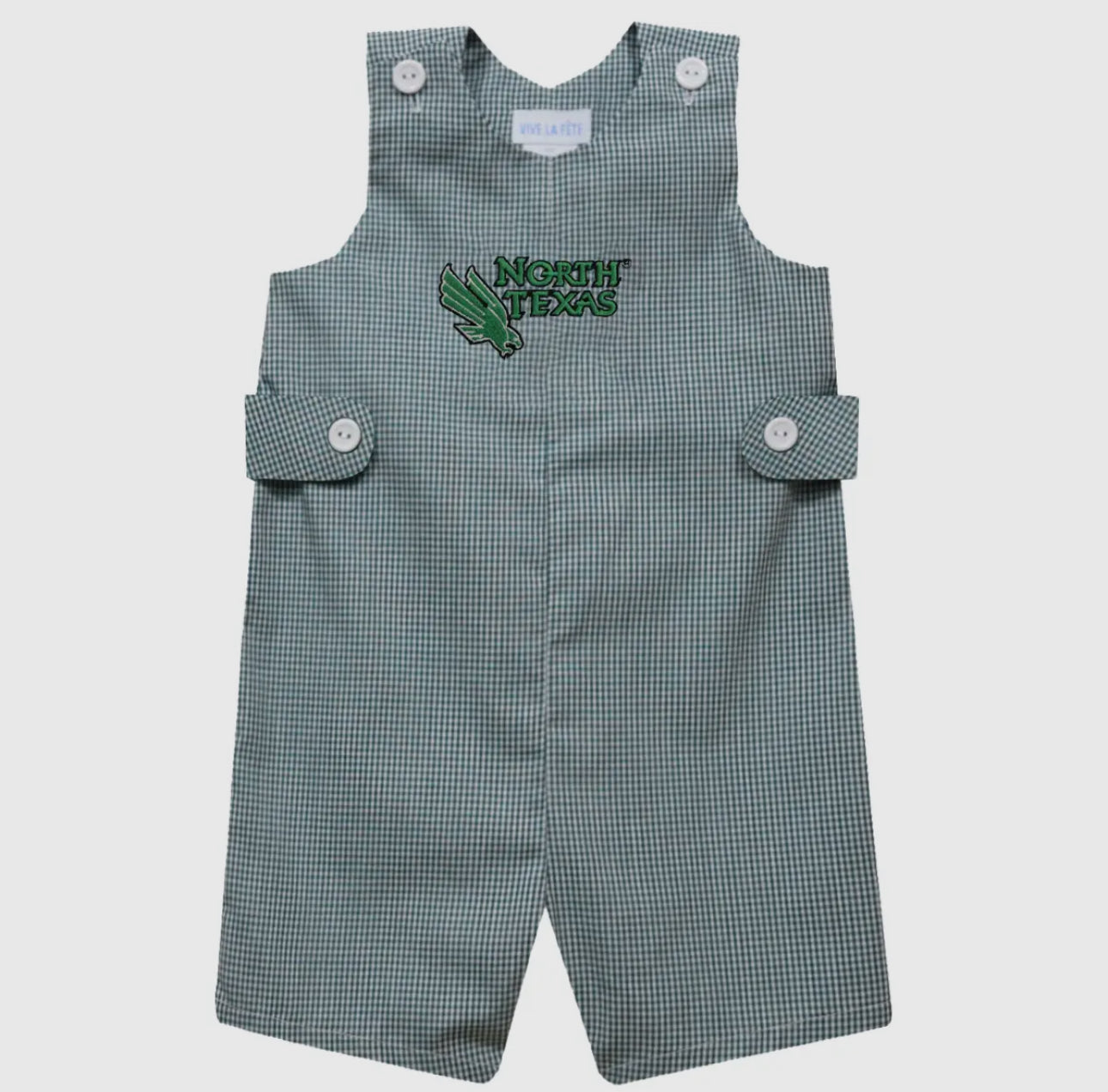 North Texas Mean Green Embroidered Boys Jon Jon