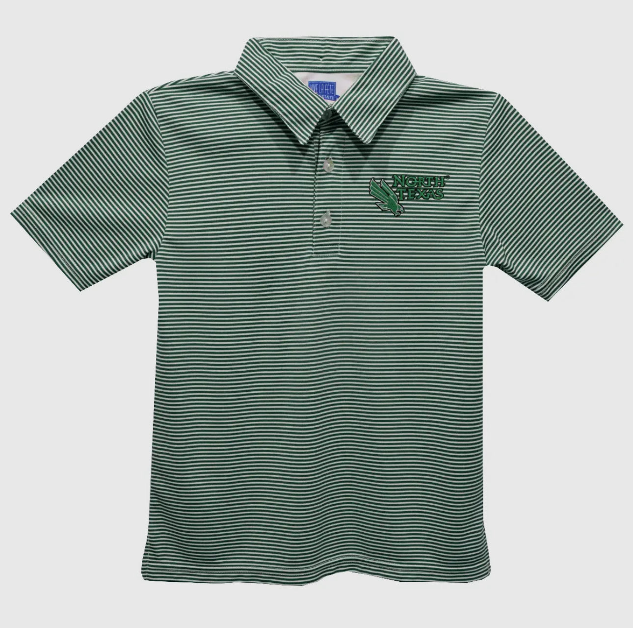 North Texas Mean Green Embroidered Polo Shirt