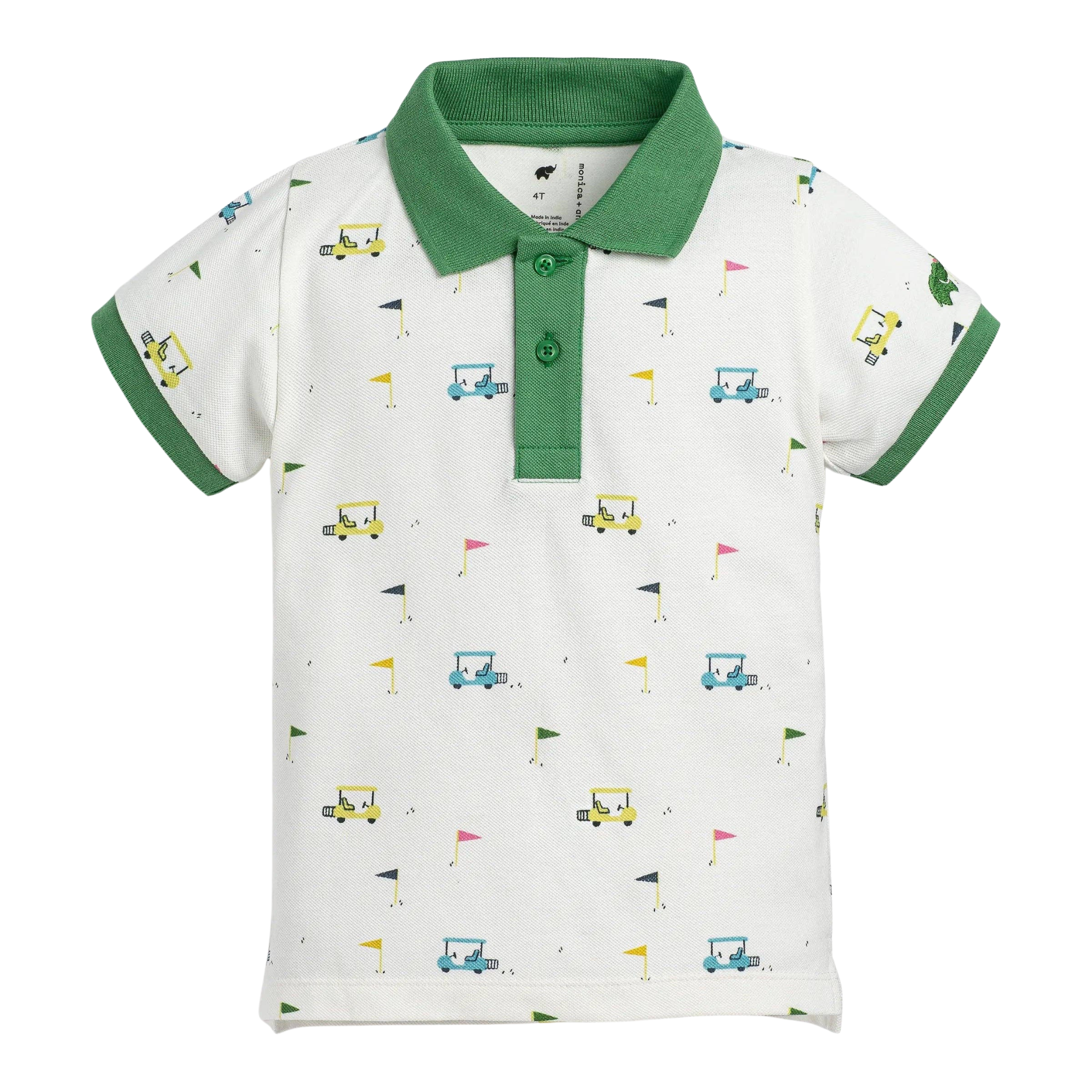 Kids Organic Short Sleeve Golf Polo - Little Caddies