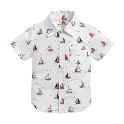 Kids Short Sleeve Oxford Shirt - Little Skippers