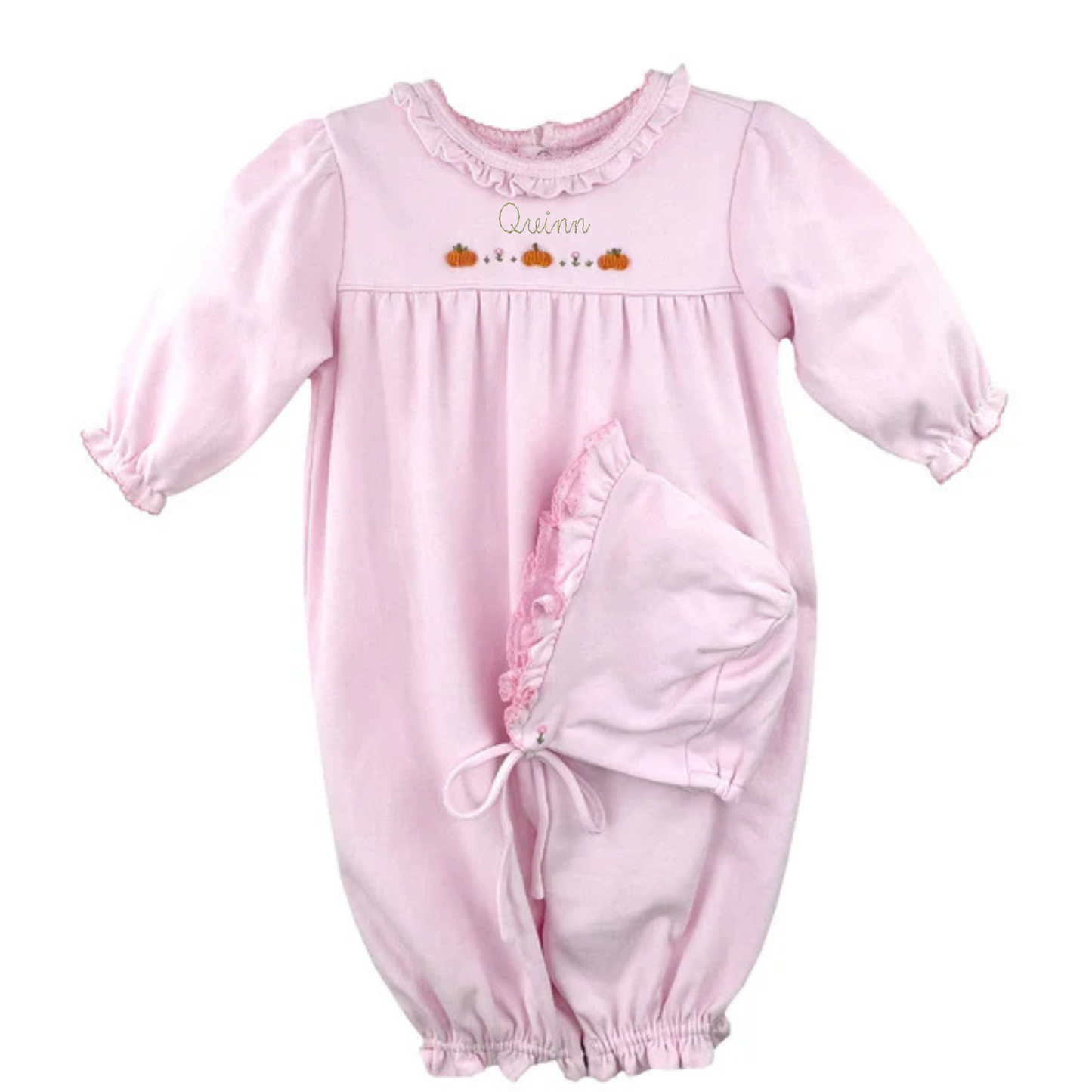 French Knot Knit Pumpkin Convertible Bag