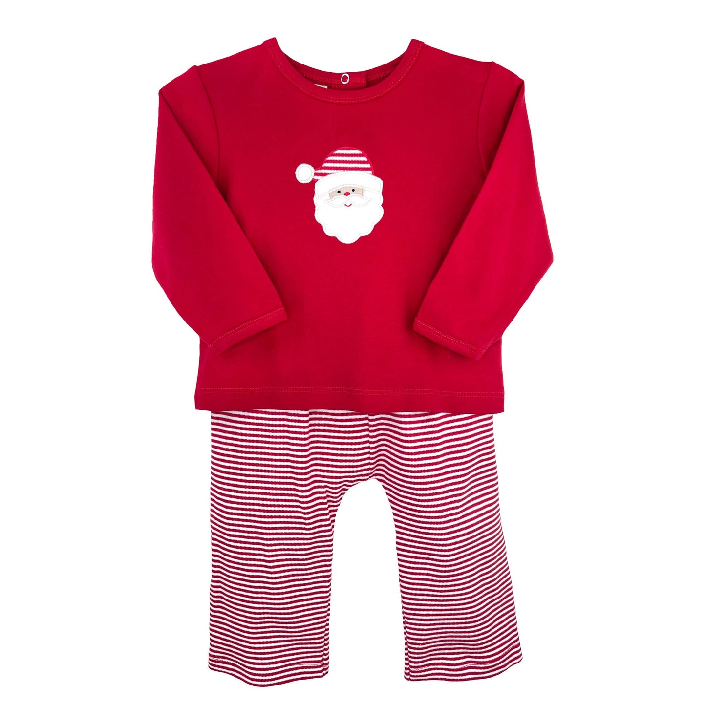 Santa Applique Knit Top and Pant Set