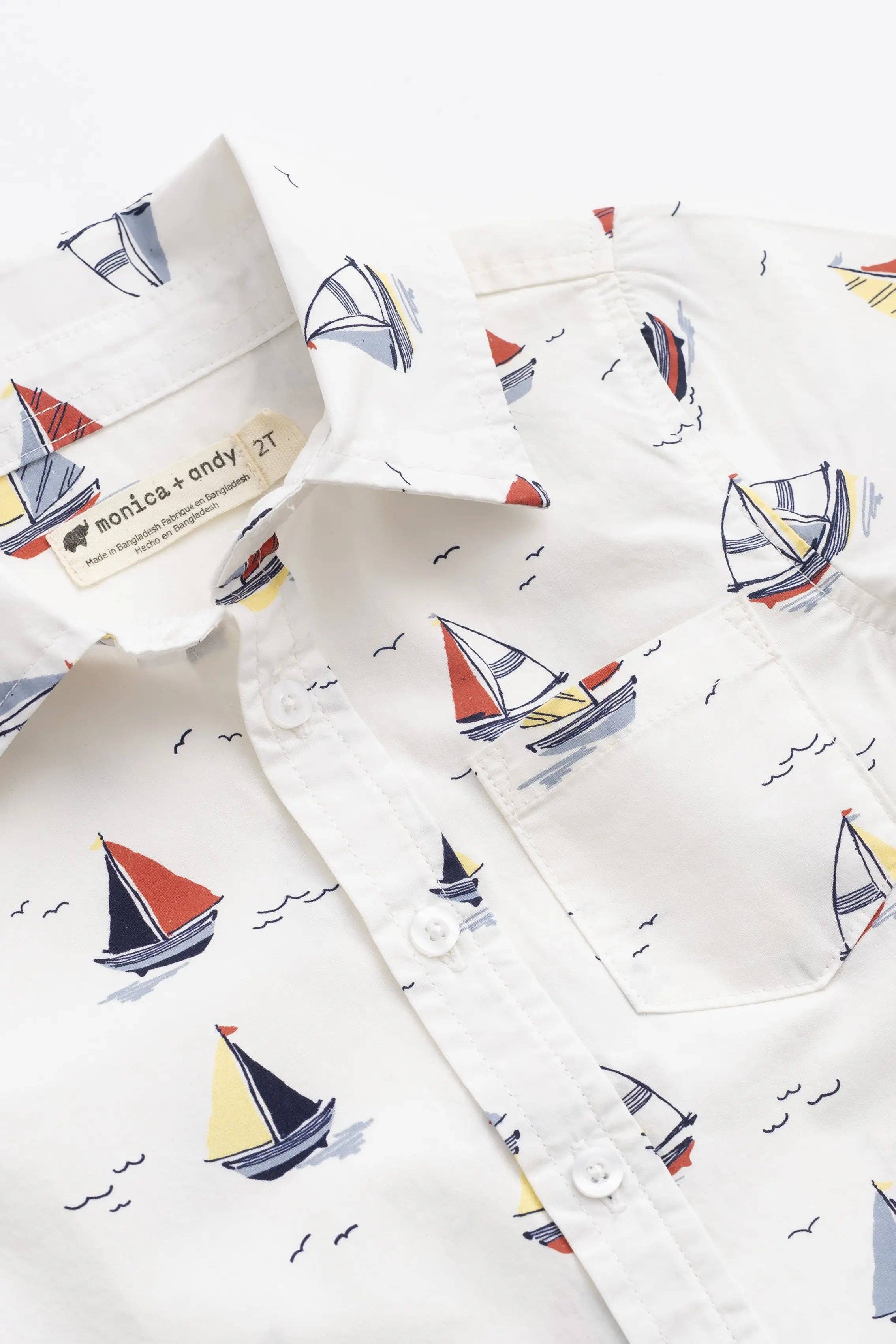 Kids Short Sleeve Oxford Shirt - Little Skippers