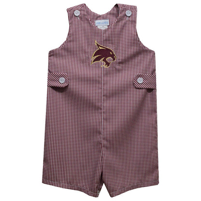 Texas State Bobcats TXST Embroidered Maroon Boys Jon Jon