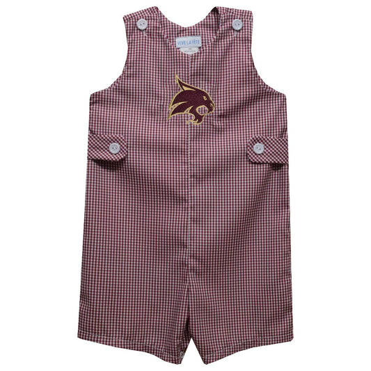 Texas State Bobcats TXST Embroidered Maroon Boys Jon Jon