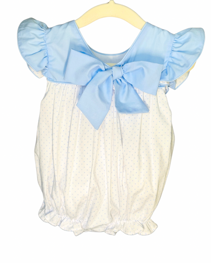 Blue & White Polka Dot Bubble