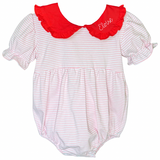 Pink & White Stripe Bubble